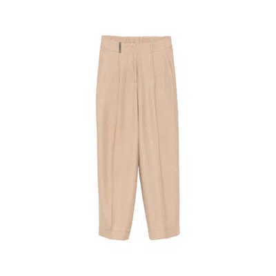 Peserico Tailored Trousers In Neutral