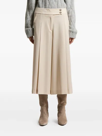 Peserico Tailored Trousers In Gold