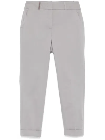 Peserico Tailored Trousers In Grey