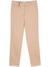 Peserico 4718 Tailored Trousers In Brown