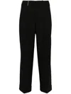 Peserico Tailored Trousers With Elegant Fit And High-quality Fabric In Black