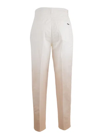 Peserico Tailored Trousers With Subtle Gradient Effect In White
