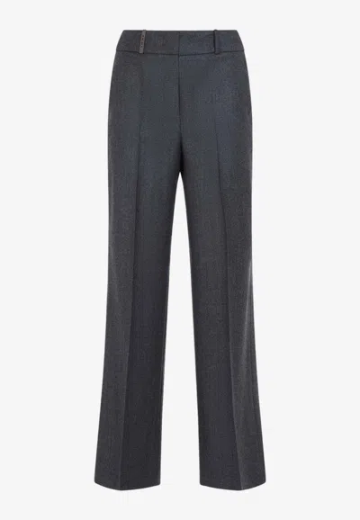 Peserico Pressed-crease Trousers In Multi