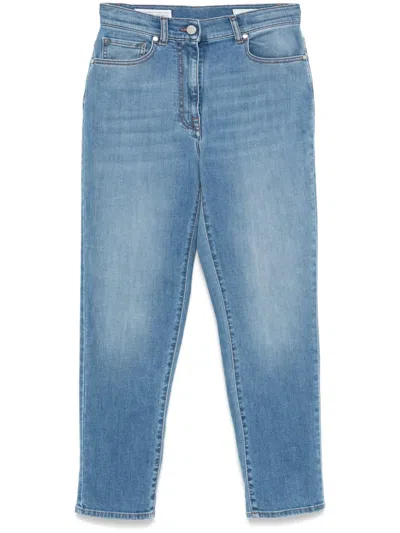 Peserico Tapered Jeans In Blue