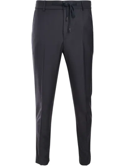 Peserico Tapered Trousers In Blue