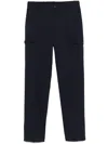 Peserico Men's Wool-blend Flannel Trousers In Blue