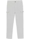 Peserico Cotton Blend Regular Fit Cargo Chino Pants In Grey