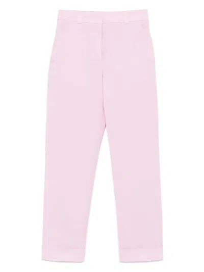 Peserico Tapered Trousers In Pink