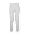 Peserico Compact Canvas Cotton Viscose Stretch Trousers In White