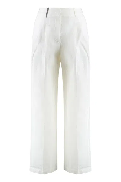 Peserico Tapered Trousers In White