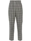 Peserico Check Trousers In 灰色