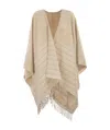 Peserico Virgin Wool And Cashmere Capea In Neutral