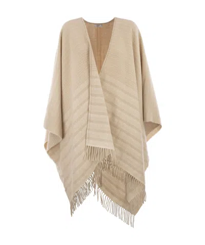 Peserico Tassel Cape In Neutral