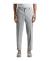 Peserico Technical Viscose Chino Trousers In Moon Gray