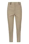 PESERICO PESERICO TECHNO TROUSERS IN PINSTRIPE STRETCH COTTON