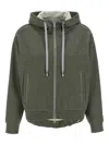 Peserico Sparkle Drawstring Hooded Long Sleeve