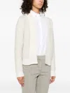 Peserico Open-knit Sequin Cardigan In White