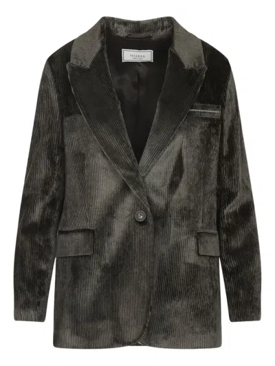 PESERICO TEXTURED SINGLE-BREASTED BLAZER