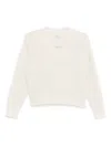 Peserico V-neck Knitted Sweater In White