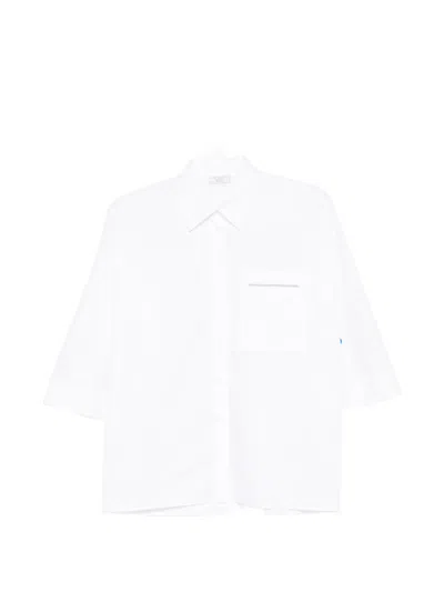 Peserico Three-quarter-sleeve Shirt In White