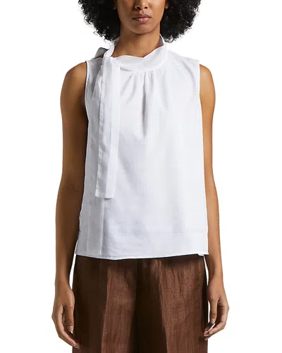 Peserico Tie Neck Sleeveless Camisole In Light White