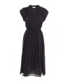 Peserico Tie-up Mini Dress In Blue