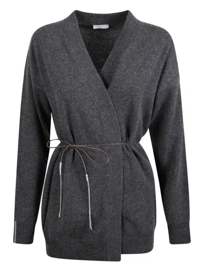 PESERICO TIE-WAIST CARDIGAN