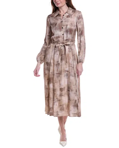 Peserico Tie Waist Shirtdress In Multi