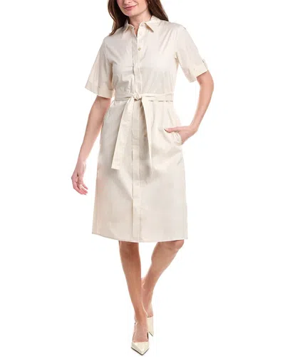 Peserico Tie Waist Shirtdress In White