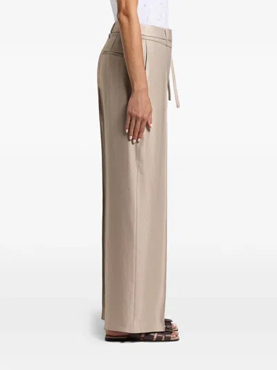 Peserico Tie-belt Palazzo Pants In Blue