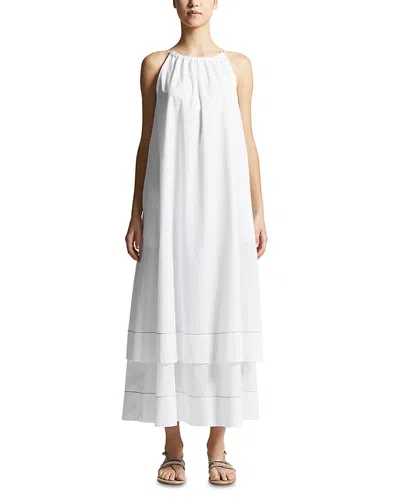 Peserico Tiered Maxi Dress In White