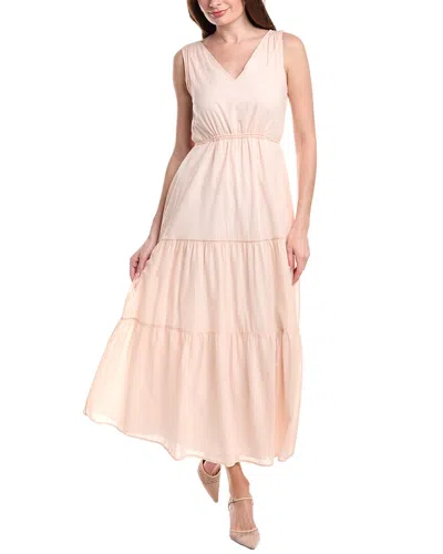 Peserico Woman Maxi Dress Salmon Pink Size 2 Cotton