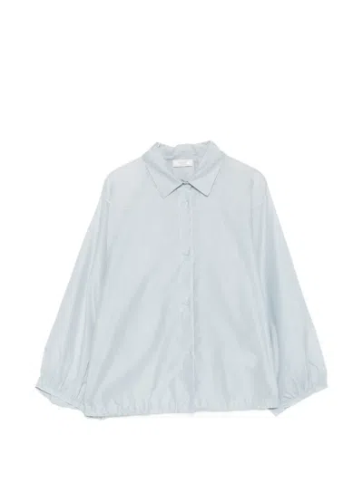 Peserico Toggle-detail Shirt In Blue