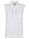 Peserico Sleek Trapezoid Polo Shirt With Masculine Collar