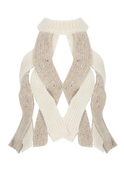 Peserico Alpaca Top In Neutral