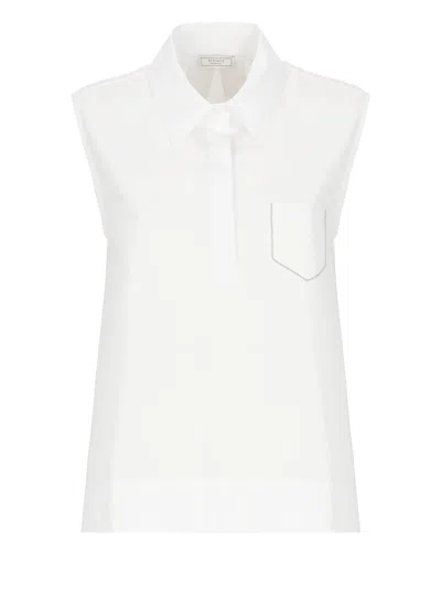 PESERICO TOP WITH BRIGHT LIGHT POINT DETAIL