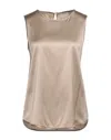 Peserico Tops In Khaki