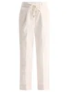 PESERICO TRACK TROUSERS WHITE