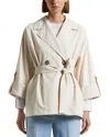 Peserico Trench Jacket In Quartz Sand