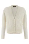 Peserico Tricot Cardigan Sweaters And Cardigans White In White
