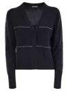 PESERICO TRICOT CARDIGAN WITH LIGHT SPOTS