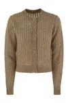 Peserico Tricot Cardigan With Micro-sequins