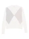 Peserico Diamond-pattern Wool Jumper