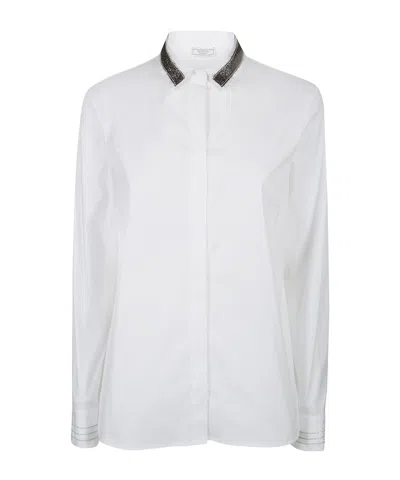 Peserico Trim-detailed Shirt In White