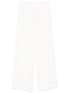 Peserico Pleated Wide-leg Trousers With Hidden Front Closure