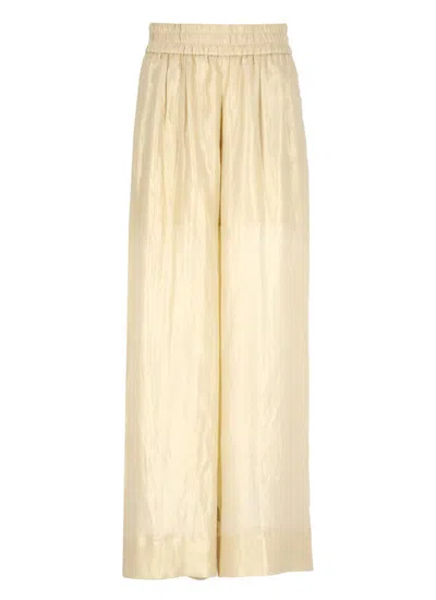 Peserico Trousers In Gold