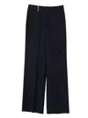 Peserico Striped Detail Casual Pants In Black