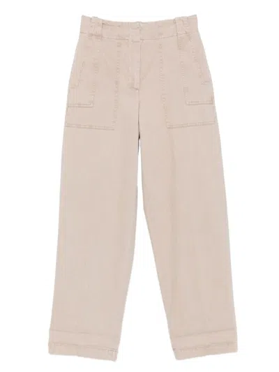 Peserico Trousers In Nude