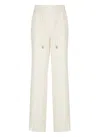 Peserico Drawstring Casual Pants In Beige