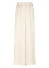 Peserico Beige Viscose Pants In Beige